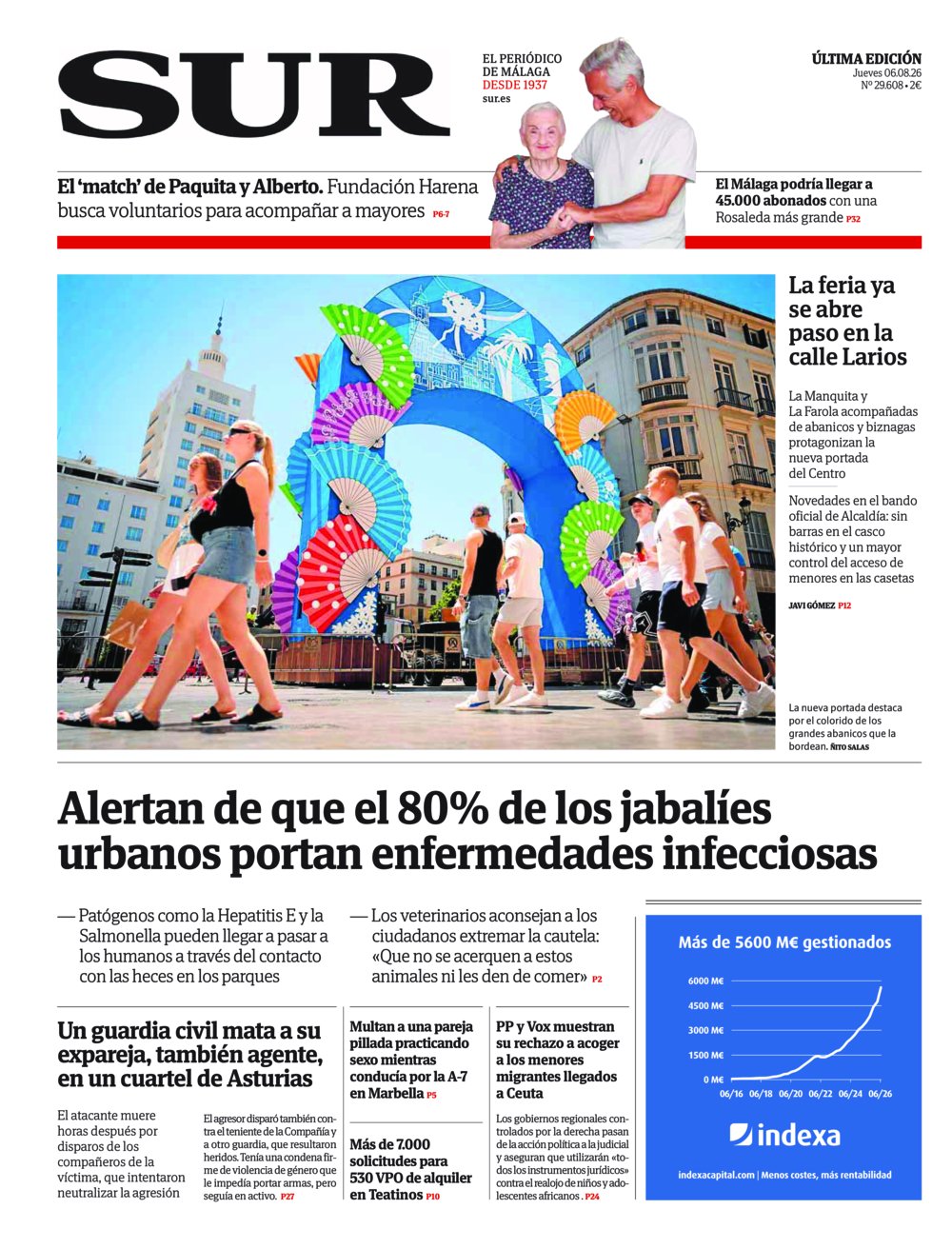 Portada de SUR, 06 de Agosto de 2026