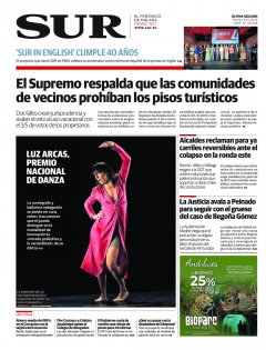 Portada de SUR | 08 de octubre