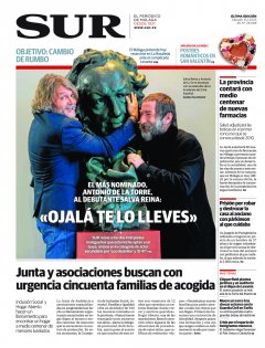 Portada de SUR | 08 de febrero