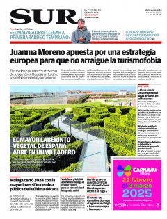 Portada de SUR | 20 de febrero