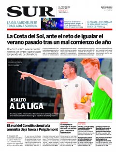 Portada de SUR | 03 de junio