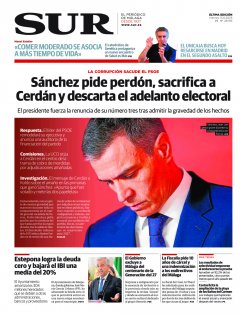 Portada de SUR | 13 de junio