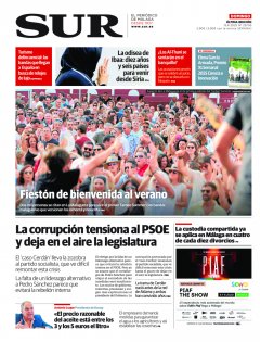 Portada de SUR | 15 de junio