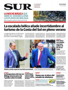 Portada de SUR | 24 de junio