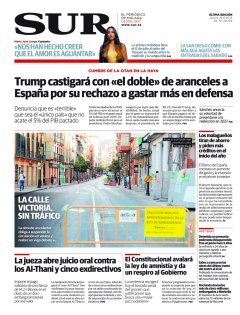 Portada de SUR | 26 de junio