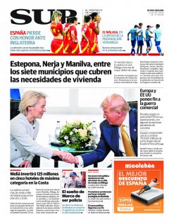 Portada de SUR | 28 de julio