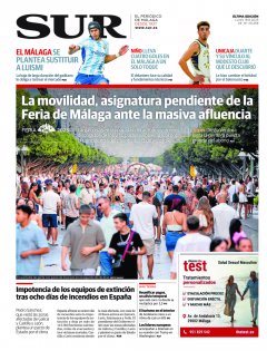 Portada de SUR | 18 de agosto