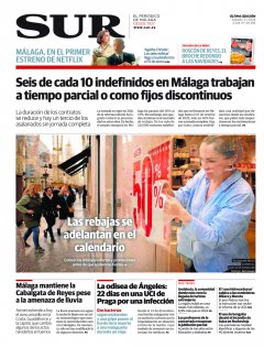 Portada de SUR | 03 de enero