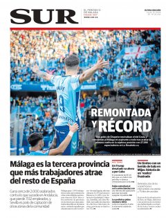 Portada de SUR | 12 de enero