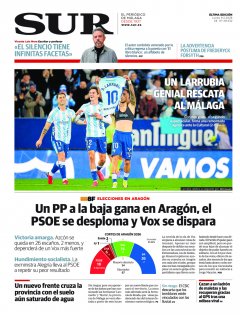 Portada de SUR | 09 de febrero