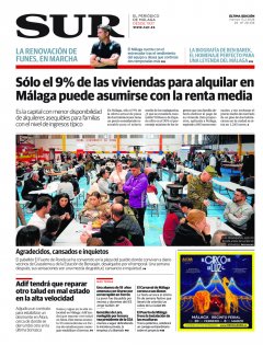 Portada de SUR | 13 de febrero