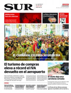 Portada de SUR | 15 de febrero