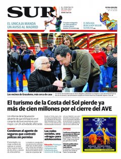 Portada de SUR | 16 de febrero