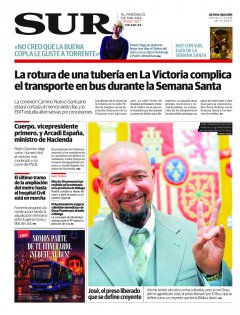 Portada de SUR | 27 de marzo