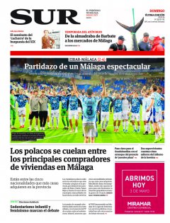 Portada de SUR | 03 de mayo