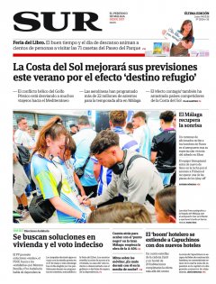Portada de SUR | 04 de mayo