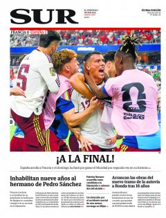 Portada de SUR | 15 de julio