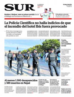 Portada de SUR | 28 de agosto
