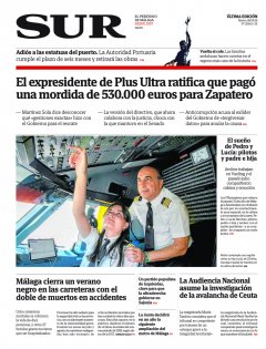 Portada de SUR | 08 de septiembre