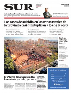 Portada de SUR | 10 de septiembre