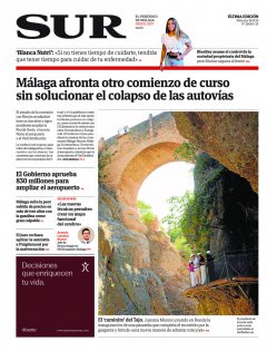Portada de SUR | 16 de septiembre