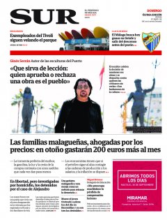 Portada de SUR | 20 de septiembre