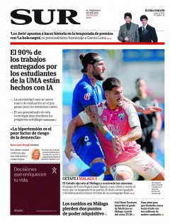 Portada de SUR | 21 de septiembre