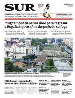 Portada de SUR | 07 de octubre